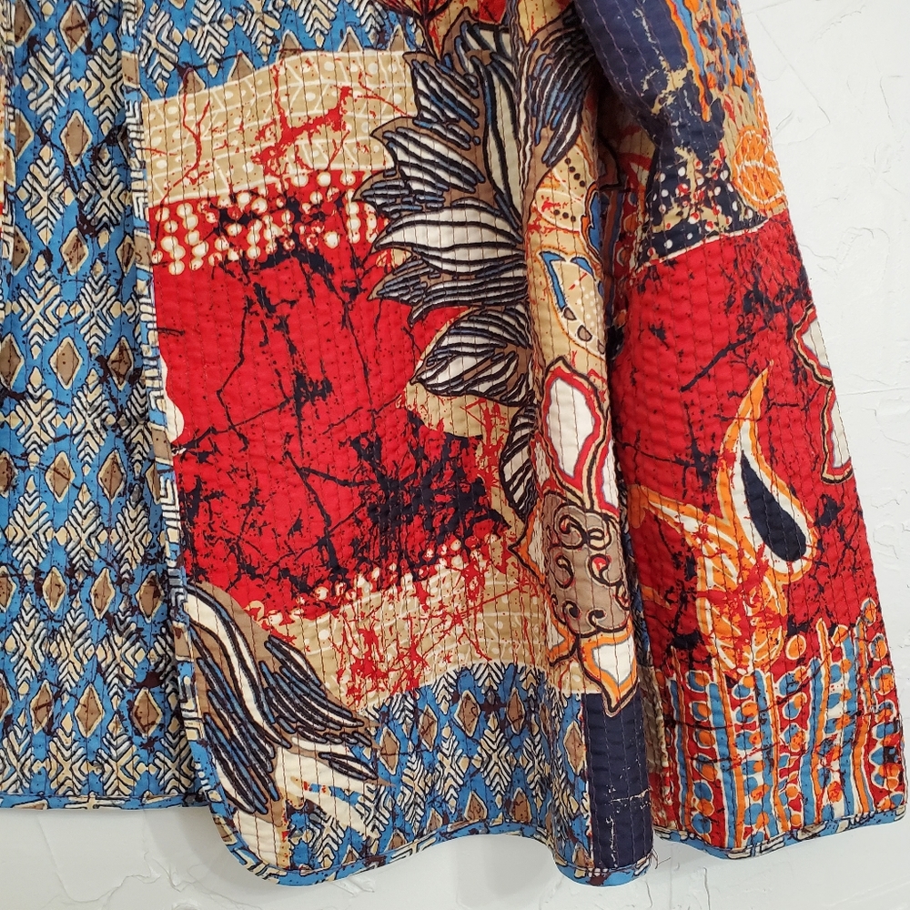 Quilted Reversible Patterned Lightweight Jacket - image 5